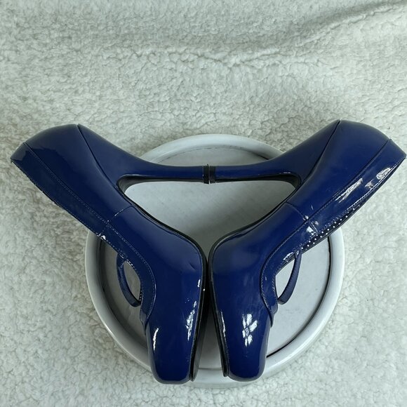 Pinup Couture High Heels Womens Size 8 Blue CUTIEPIE-02 4.5 Inch Heels - Picture 6 of 9